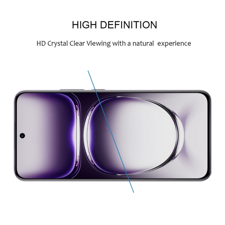 25pcs Edge Glue 9H HD 3D Curved Edge Tempered Glass Film, For OPPO Reno12 Pro Global, For OPPO Reno12 Global