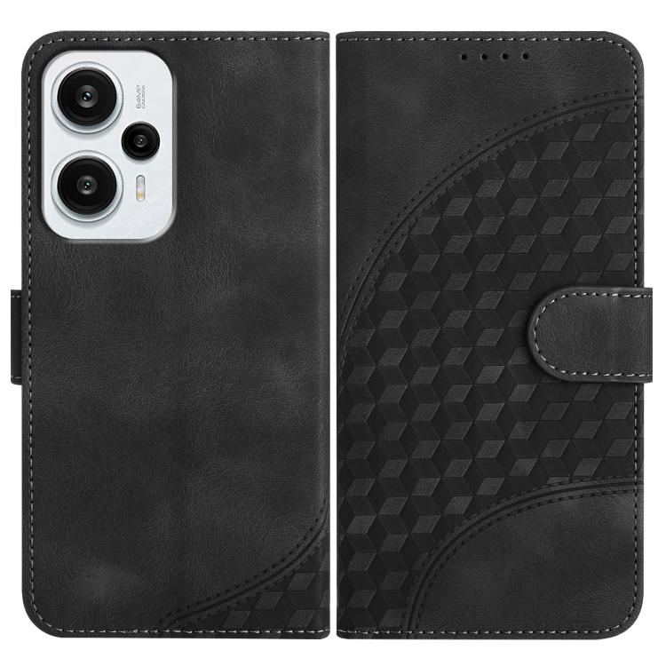 Elephant Head Embossed Phone Leather Case with Lanyard, For Redmi Note 12 Turbo / Poco F5