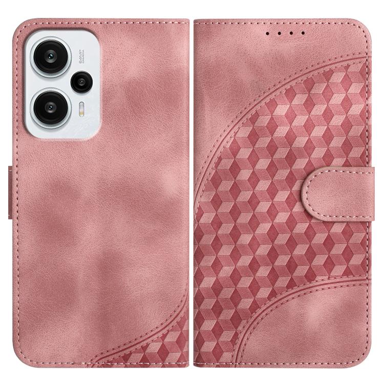 Elephant Head Embossed Phone Leather Case with Lanyard, For Redmi Note 12 Turbo / Poco F5