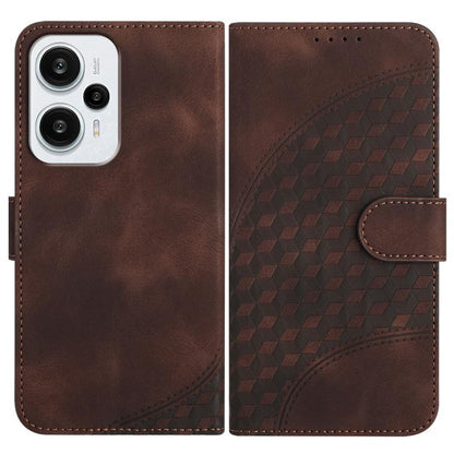 Elephant Head Embossed Phone Leather Case with Lanyard, For Redmi Note 12 Turbo / Poco F5
