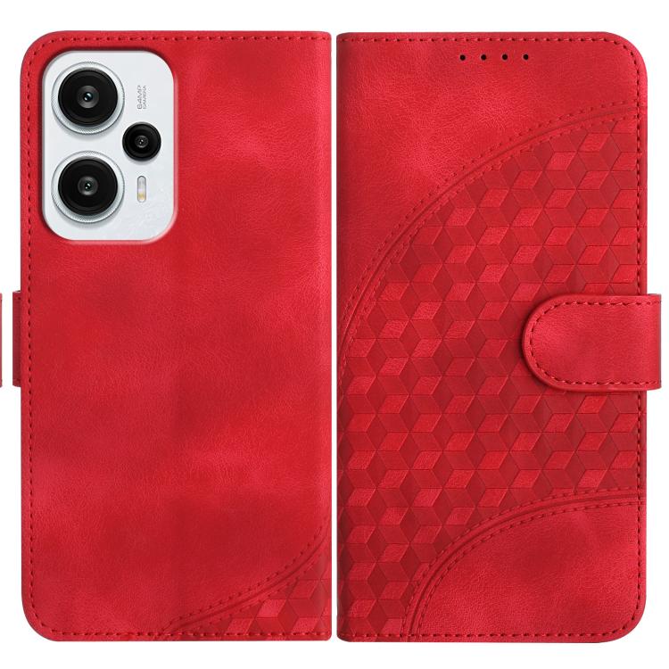 Elephant Head Embossed Phone Leather Case with Lanyard, For Redmi Note 12 Turbo / Poco F5