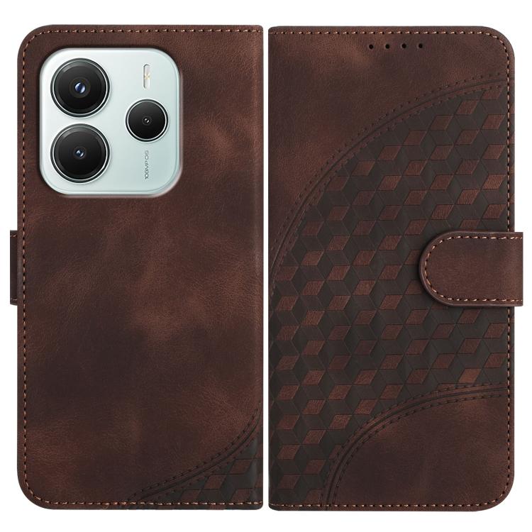 Elephant Head Embossed Phone Leather Case with Lanyard, For Redmi K80 / Poco F7 Pro, For Redmi Note 14 4G 164.84mm, For Redmi Turbo 4 / Poco X7 Pro, For Redmi Note 14 Pro 4G, For Redmi Note 14 4G 163.25mm, For Redmi Note 14 5G, For Redmi Note 14 Pro+ 5...
