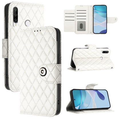 Rhombic Texture Flip Leather Phone Case with Lanyard, For Huawei Enjoy 10 Plus, For Huawei Enjoy 9s / P Smart+ 2019, For Huawei P30 lite / nova 4e, For Huawei P30 Pro, For Huawei P30