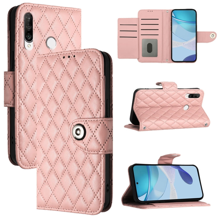 Rhombic Texture Flip Leather Phone Case with Lanyard, For Huawei Enjoy 10 Plus, For Huawei Enjoy 9s / P Smart+ 2019, For Huawei P30 lite / nova 4e, For Huawei P30 Pro, For Huawei P30