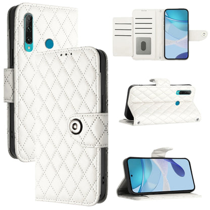 Rhombic Texture Flip Leather Phone Case with Lanyard, For Huawei Enjoy 10 Plus, For Huawei Enjoy 9s / P Smart+ 2019, For Huawei P30 lite / nova 4e, For Huawei P30 Pro, For Huawei P30