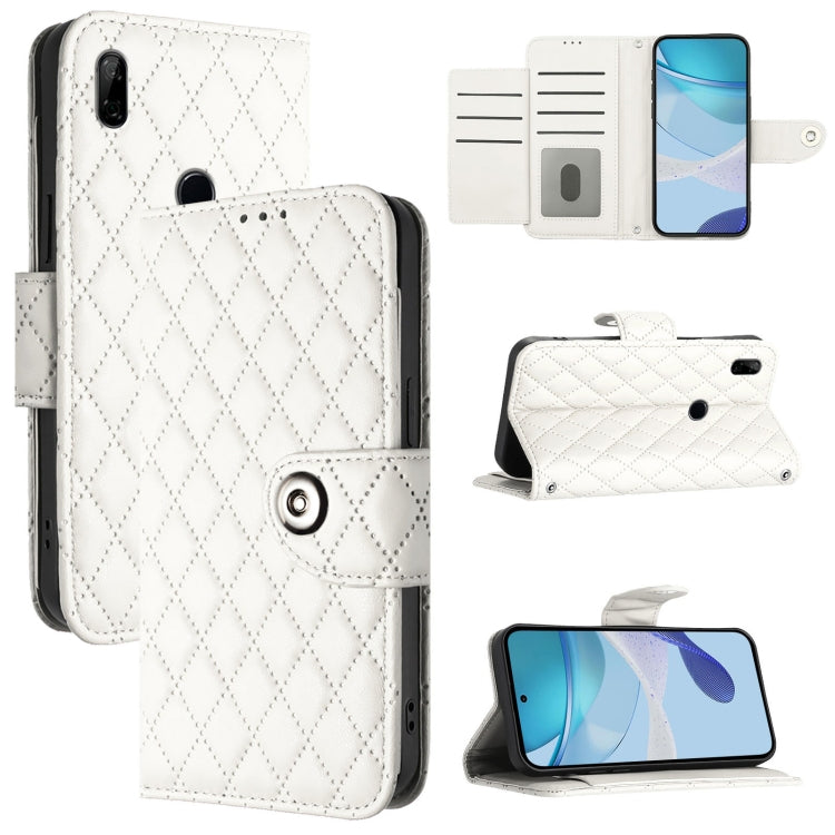 Rhombic Texture Flip Leather Phone Case with Lanyard, For Huawei Enjoy 10 Plus, For Huawei Enjoy 9s / P Smart+ 2019, For Huawei P30 lite / nova 4e, For Huawei P30 Pro, For Huawei P30