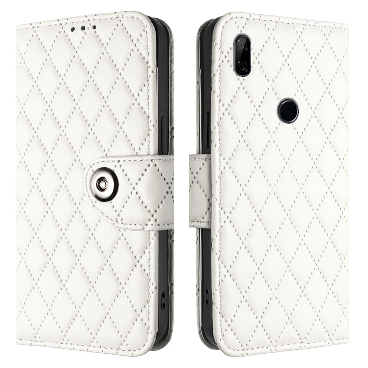 Rhombic Texture Flip Leather Phone Case with Lanyard, For Huawei Enjoy 10 Plus, For Huawei Enjoy 9s / P Smart+ 2019, For Huawei P30 lite / nova 4e, For Huawei P30 Pro, For Huawei P30