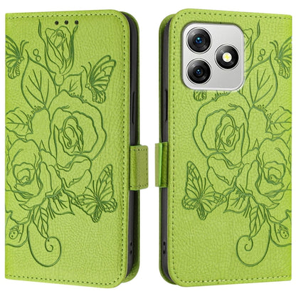 Embossed Rose RFID Anti-theft Leather Phone Case, For Ulefone Note 18 Ultra, For Ulefone Note 14