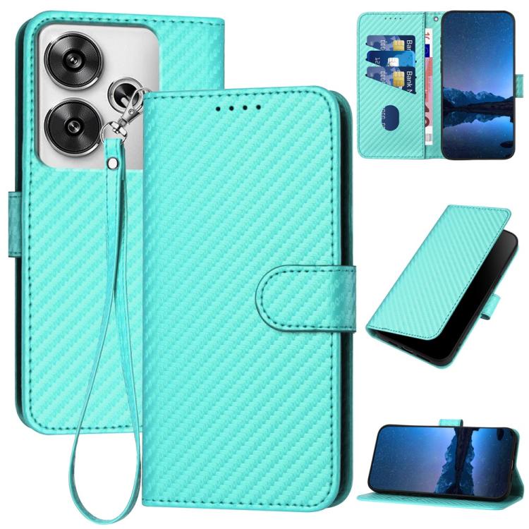 YX0070 Carbon Fiber Buckle Leather Phone Case with Lanyard, For Redmi K80 / Poco F7 Pro, For Redmi Note 14 4G 164.84mm, For Redmi Turbo 4 / Poco X7 Pro, For Redmi Note 14 Pro 4G, For Redmi Note 14 4G 163.25mm, For Redmi Note 14 5G                      ...