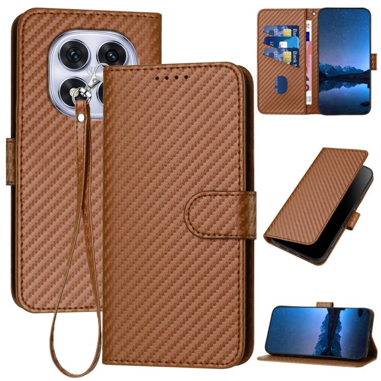 YX0070 Carbon Fiber Buckle Leather Phone Case with Lanyard, For Redmi K80 / Poco F7 Pro, For Redmi Note 14 4G 164.84mm, For Redmi Turbo 4 / Poco X7 Pro, For Redmi Note 14 Pro 4G, For Redmi Note 14 4G 163.25mm, For Redmi Note 14 5G                      ...