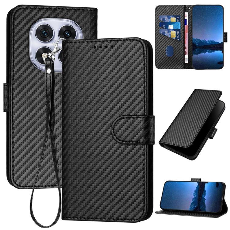 YX0070 Carbon Fiber Buckle Leather Phone Case with Lanyard, For Redmi K80 / Poco F7 Pro, For Redmi Note 14 4G 164.84mm, For Redmi Turbo 4 / Poco X7 Pro, For Redmi Note 14 Pro 4G, For Redmi Note 14 4G 163.25mm, For Redmi Note 14 5G                      ...