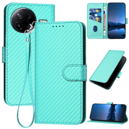 YX0070 Carbon Fiber Buckle Leather Phone Case with Lanyard, For Redmi K80 / Poco F7 Pro, For Redmi Note 14 4G 164.84mm, For Redmi Turbo 4 / Poco X7 Pro, For Redmi Note 14 Pro 4G, For Redmi Note 14 4G 163.25mm, For Redmi Note 14 5G                      ...