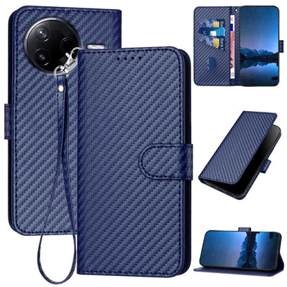 YX0070 Carbon Fiber Buckle Leather Phone Case with Lanyard, For Redmi K80 / Poco F7 Pro, For Redmi Note 14 4G 164.84mm, For Redmi Turbo 4 / Poco X7 Pro, For Redmi Note 14 Pro 4G, For Redmi Note 14 4G 163.25mm, For Redmi Note 14 5G                      ...