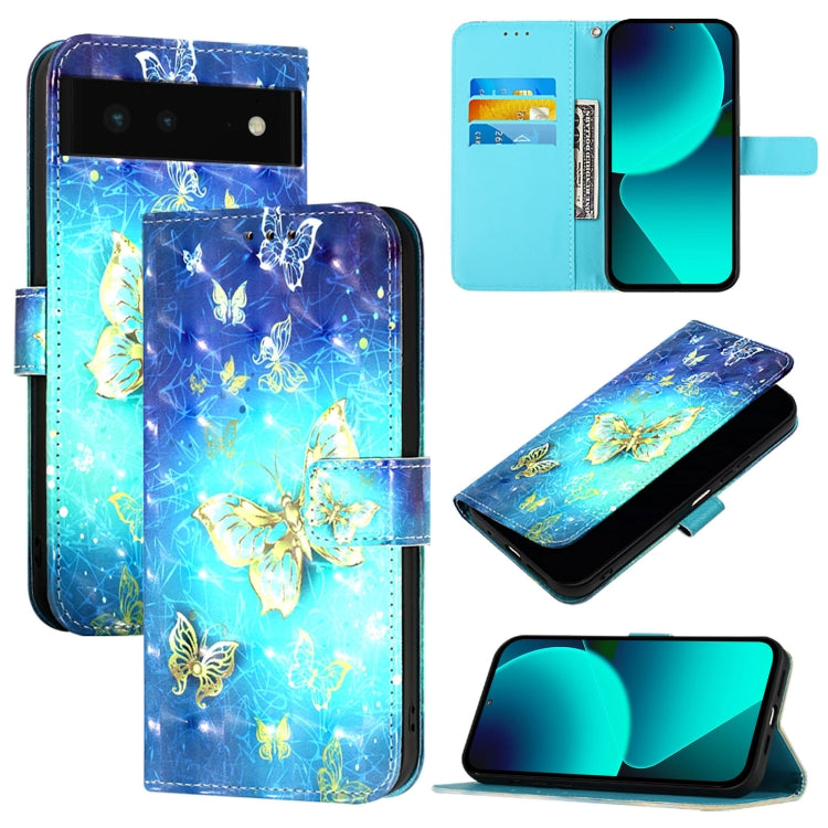3D Painting Horizontal Flip Leather Phone Case, For Google Pixel 6 Pro, For Google Pixel 6, For Google Pixel 5a 5G, For Google Pixel 5, For Google Pixel 5 XL / Pixel 4a
