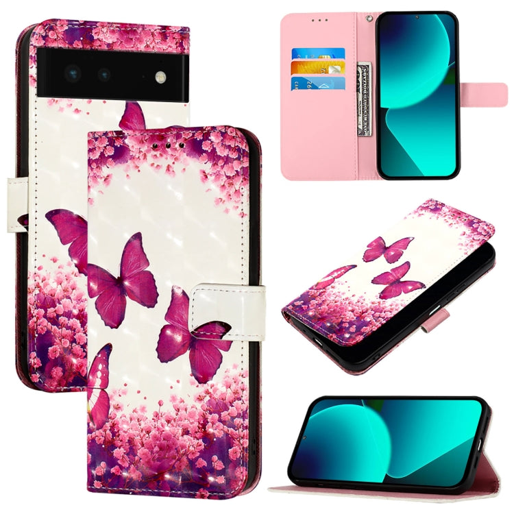 3D Painting Horizontal Flip Leather Phone Case, For Google Pixel 6 Pro, For Google Pixel 6, For Google Pixel 5a 5G, For Google Pixel 5, For Google Pixel 5 XL / Pixel 4a