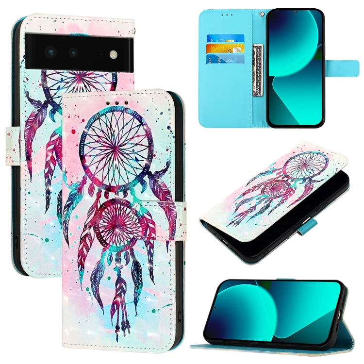 3D Painting Horizontal Flip Leather Phone Case, For Google Pixel 6 Pro, For Google Pixel 6, For Google Pixel 5a 5G, For Google Pixel 5, For Google Pixel 5 XL / Pixel 4a