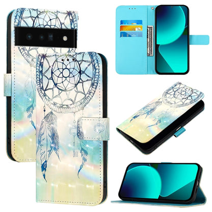 3D Painting Horizontal Flip Leather Phone Case, For Google Pixel 6 Pro, For Google Pixel 6, For Google Pixel 5a 5G, For Google Pixel 5, For Google Pixel 5 XL / Pixel 4a