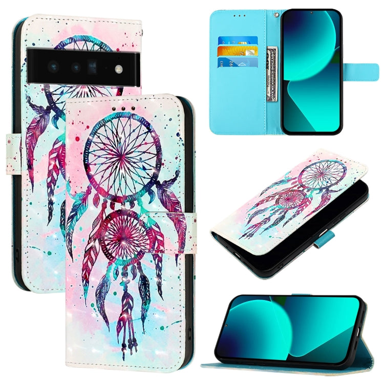 3D Painting Horizontal Flip Leather Phone Case, For Google Pixel 6 Pro, For Google Pixel 6, For Google Pixel 5a 5G, For Google Pixel 5, For Google Pixel 5 XL / Pixel 4a