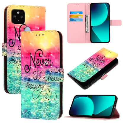 3D Painting Horizontal Flip Leather Phone Case, For Google Pixel 6 Pro, For Google Pixel 6, For Google Pixel 5a 5G, For Google Pixel 5, For Google Pixel 5 XL / Pixel 4a