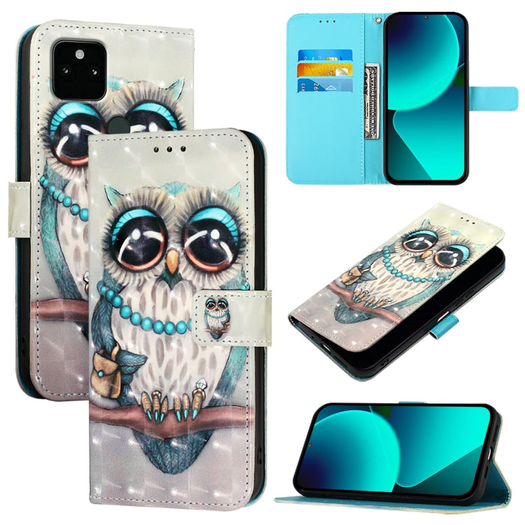 3D Painting Horizontal Flip Leather Phone Case, For Google Pixel 6 Pro, For Google Pixel 6, For Google Pixel 5a 5G, For Google Pixel 5, For Google Pixel 5 XL / Pixel 4a