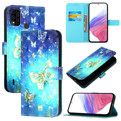 3D Painting Horizontal Flip Leather Phone Case, For Itel A48