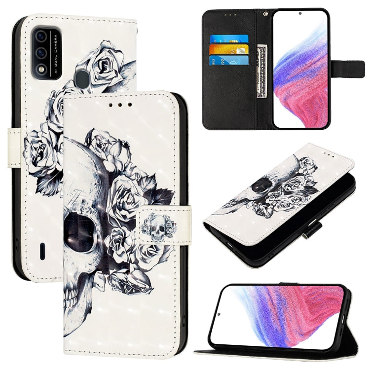 3D Painting Horizontal Flip Leather Phone Case, For Itel A48
