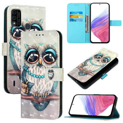 3D Painting Horizontal Flip Leather Phone Case, For Itel A48
