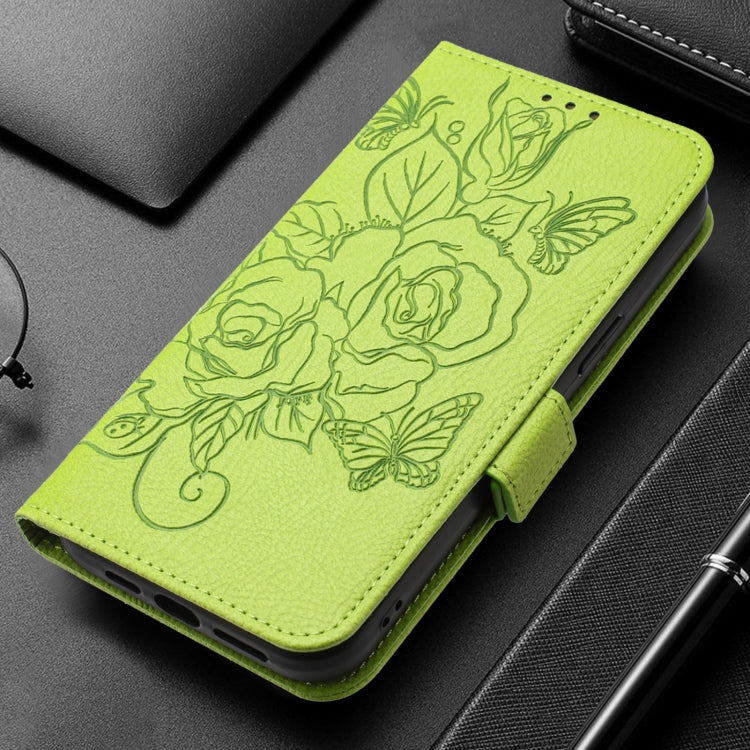 Embossed Rose RFID Anti-theft Leather Phone Case, For Tecno Pova 6 Neo, For Tecno Pova 6 4G, For Tecno Pova 6 5G / 6 Pro, For Tecno Camon 30 Pro 5G, For Tecno Camon 30 5G / 4G, For Tecno Spark 20 Pro+, For Tecno Spark 20 Pro                            ...