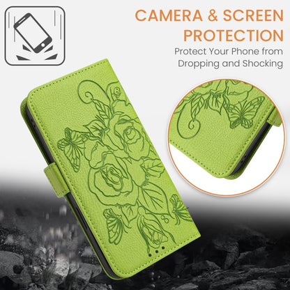 Embossed Rose RFID Anti-theft Leather Phone Case, For Tecno Pova 6 Neo, For Tecno Pova 6 4G, For Tecno Pova 6 5G / 6 Pro, For Tecno Camon 30 Pro 5G, For Tecno Camon 30 5G / 4G, For Tecno Spark 20 Pro+, For Tecno Spark 20 Pro                            ...