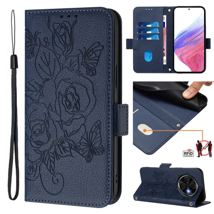 Embossed Rose RFID Anti-theft Leather Phone Case, For Tecno Camon 50 Pro 4G, For Tecno Camon 50 4G, For Tecno Spark Slim 5G, For Tecno Pop 10 / Infinix Smart 10 4G, For Tecno Camon 40 Pro 4G, For Tecno Camon 40 Premier, For Tecno Camon 40 4G           ...
