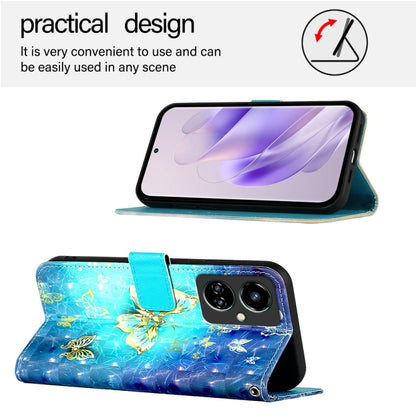3D Painting Horizontal Flip Leather Phone Case, For Tecno Camon 19, For Tecno Camon 19 Neo, For Tecno Spark 6 Go
