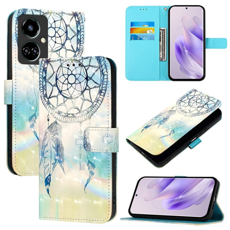 3D Painting Horizontal Flip Leather Phone Case, For Tecno Camon 19, For Tecno Camon 19 Neo, For Tecno Spark 6 Go