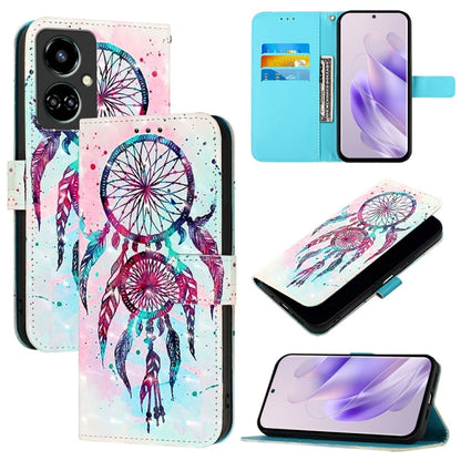 3D Painting Horizontal Flip Leather Phone Case, For Tecno Camon 19, For Tecno Camon 19 Neo, For Tecno Spark 6 Go