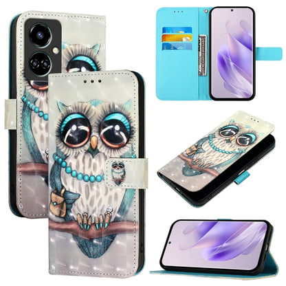 3D Painting Horizontal Flip Leather Phone Case, For Tecno Camon 19, For Tecno Camon 19 Neo, For Tecno Spark 6 Go