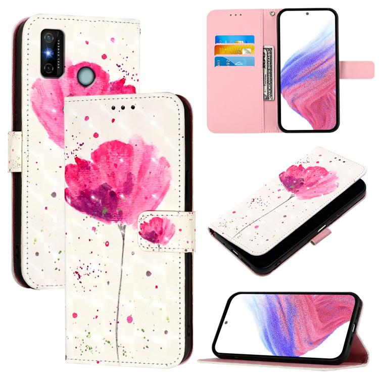 3D Painting Horizontal Flip Leather Phone Case, For Tecno Camon 19, For Tecno Camon 19 Neo, For Tecno Spark 6 Go