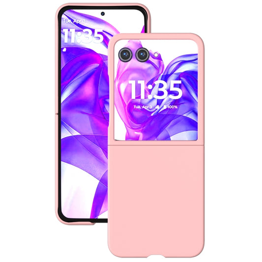 Full coverage phone case for Motorola Razr 50 Ultra, pink slim skin-fit