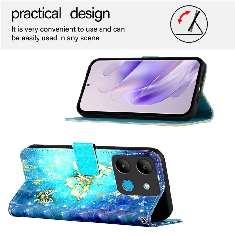 3D Painting Horizontal Flip Leather Phone Case, For Infinix Smart 7, For Infinix Hot 20i, For Infinix Hot 20 Play, For Infinix Hot 20 4G, For Infinix Zero 20, For Infinix Note 12 2023 / Note 12 Pro 4G, For Infinix Note 12 5G / Note 12 Pro 5G           ...