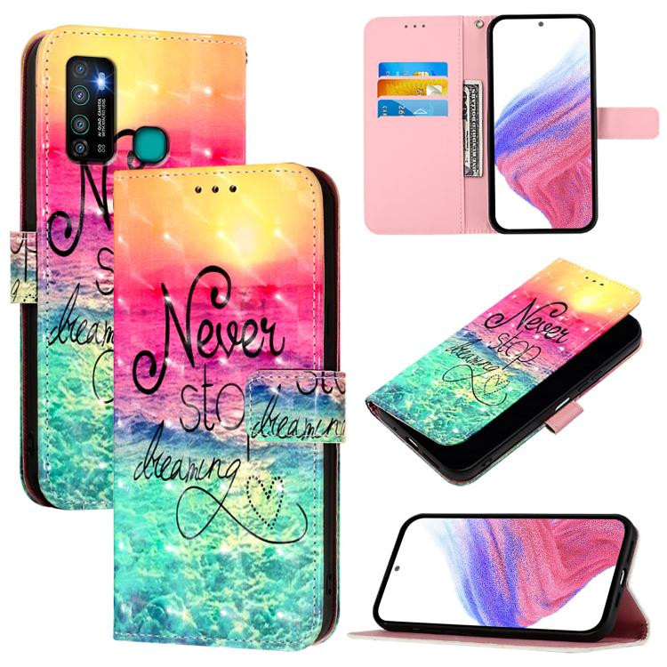 3D Painting Horizontal Flip Leather Phone Case, For Infinix Smart 7, For Infinix Hot 20i, For Infinix Hot 20 Play, For Infinix Hot 20 4G, For Infinix Zero 20, For Infinix Note 12 2023 / Note 12 Pro 4G, For Infinix Note 12 5G / Note 12 Pro 5G           ...