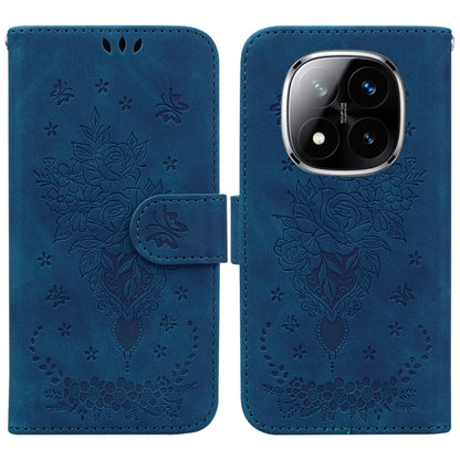 Butterfly Rose Embossed Leather Phone Case, For Redmi A7 Pro 4G / 5G 171mm / Poco C85x 5G, For Redmi Turbo 5 Max 5G / Poco X8 Pro Max 5G, For Redmi Turbo 5 5G / Poco X8 Pro 5G, For Redmi Note 15 Pro+ 5G 163.3mm / Poco M8 Pro 5G                         ...