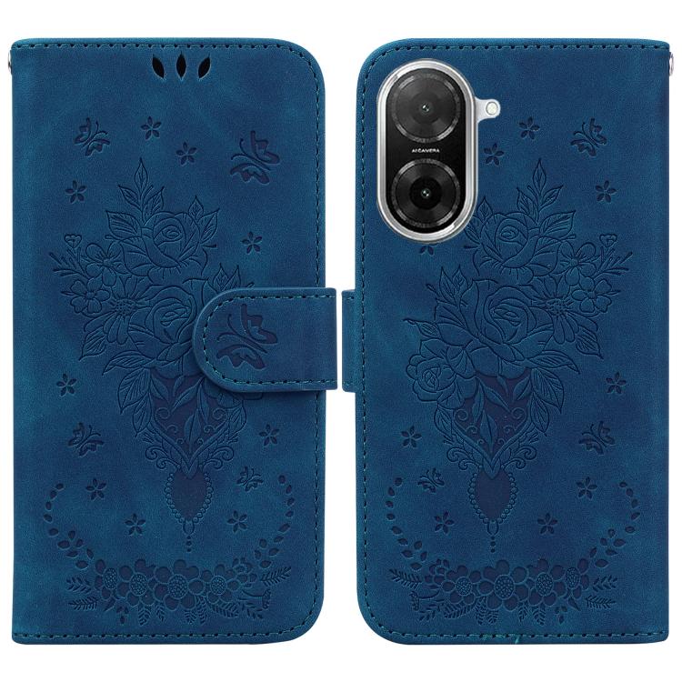 Butterfly Rose Embossed Leather Phone Case, For Redmi A7 Pro 4G / 5G 171mm / Poco C85x 5G, For Redmi Turbo 5 Max 5G / Poco X8 Pro Max 5G, For Redmi Turbo 5 5G / Poco X8 Pro 5G, For Redmi Note 15 Pro+ 5G 163.3mm / Poco M8 Pro 5G                         ...