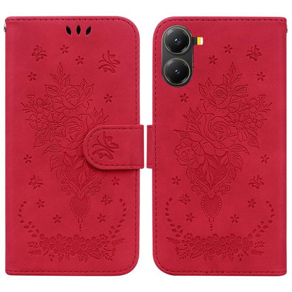 Butterfly Rose Embossed Leather Phone Case, For Redmi A7 Pro 4G / 5G 171mm / Poco C85x 5G, For Redmi Turbo 5 Max 5G / Poco X8 Pro Max 5G, For Redmi Turbo 5 5G / Poco X8 Pro 5G, For Redmi Note 15 Pro+ 5G 163.3mm / Poco M8 Pro 5G                         ...
