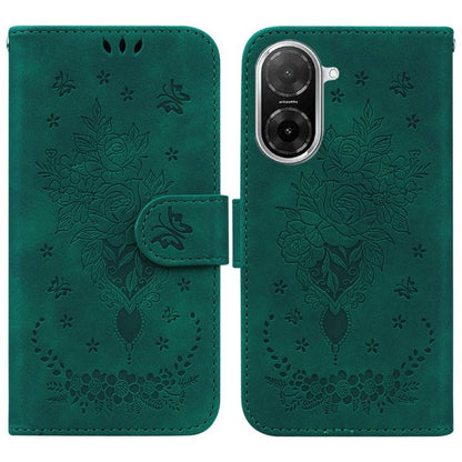 Butterfly Rose Embossed Leather Phone Case, For Redmi A7 Pro 4G / 5G 171mm / Poco C85x 5G, For Redmi Turbo 5 Max 5G / Poco X8 Pro Max 5G, For Redmi Turbo 5 5G / Poco X8 Pro 5G, For Redmi Note 15 Pro+ 5G 163.3mm / Poco M8 Pro 5G                         ...
