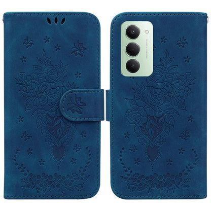Butterfly Rose Embossed Leather Phone Case, For Redmi A7 Pro 4G / 5G 171mm / Poco C85x 5G, For Redmi Turbo 5 Max 5G / Poco X8 Pro Max 5G, For Redmi Turbo 5 5G / Poco X8 Pro 5G, For Redmi Note 15 Pro+ 5G 163.3mm / Poco M8 Pro 5G                         ...