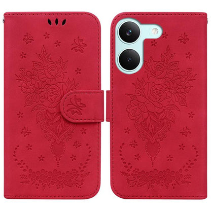 Butterfly Rose Embossed Leather Phone Case, For Redmi A7 Pro 4G / 5G 171mm / Poco C85x 5G, For Redmi Turbo 5 Max 5G / Poco X8 Pro Max 5G, For Redmi Turbo 5 5G / Poco X8 Pro 5G, For Redmi Note 15 Pro+ 5G 163.3mm / Poco M8 Pro 5G                         ...