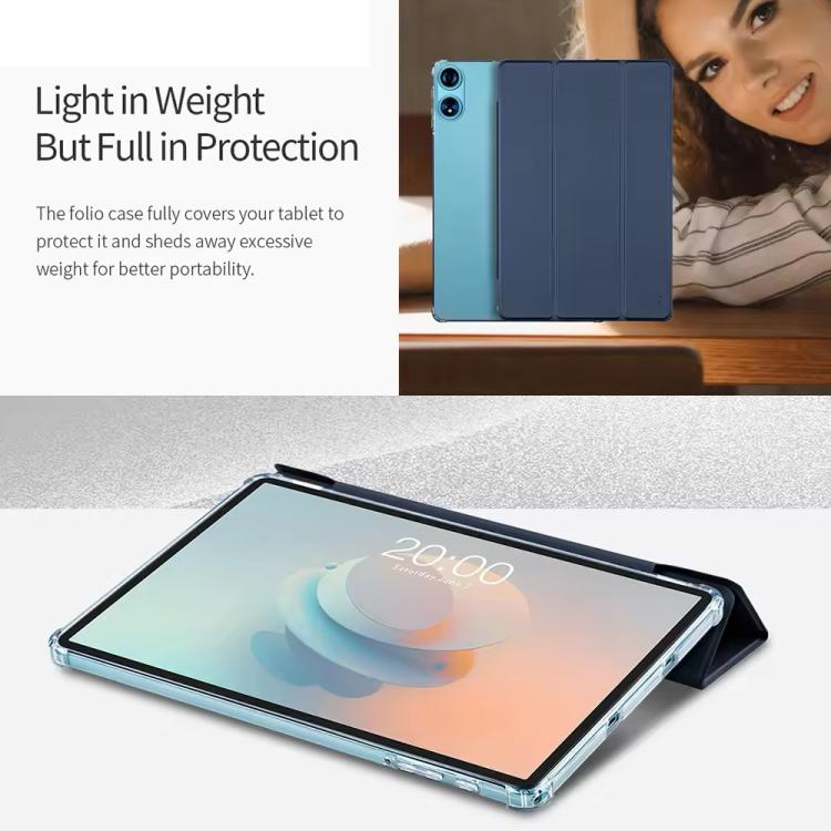 Anti-slip Texture Smart Tablet Leather Folio Case, For Teclast P50AI, For Teclast T65 Max, For Teclast T50 HD / T50 Max
