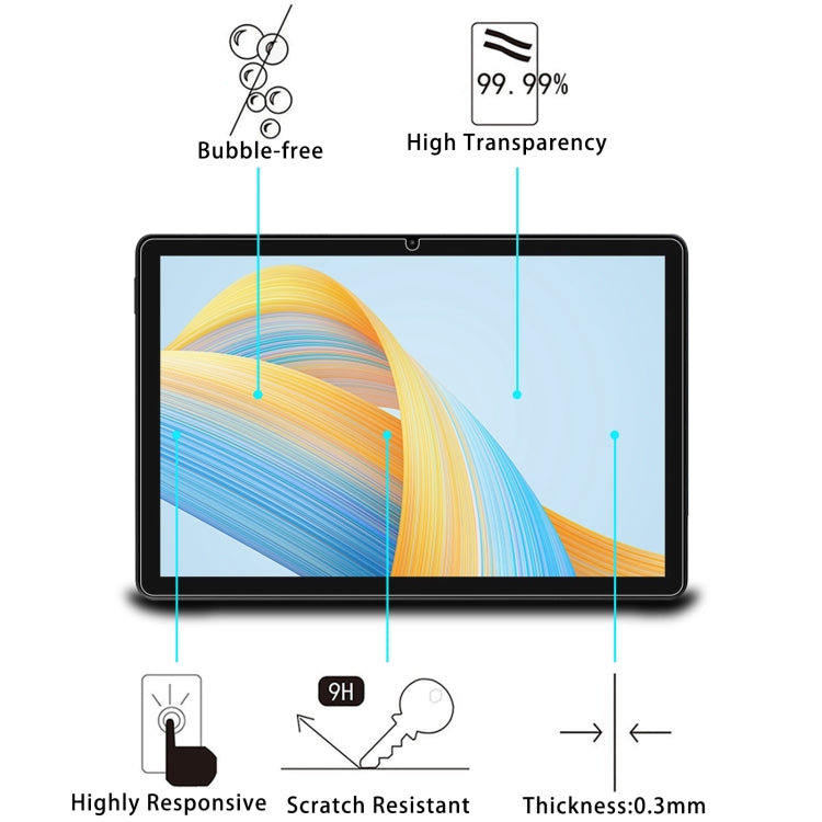 25pcs 9H 0.3mm Explosion-proof Tempered Glass Film, For HiGrace A6H 11, For HiGrace C107 10.1, For HiGrace C9+ 11, For HiGrace Kids Tablet 7, For HiGrace A7L 11, For HiGrace G9 11.5, For Higrace C12 10.4