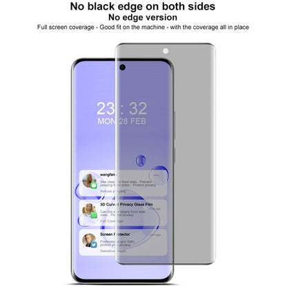 imak No Edge Version 3D Curved Privacy Full Screen Tempered Glass Film, For OPPO Reno12 Global