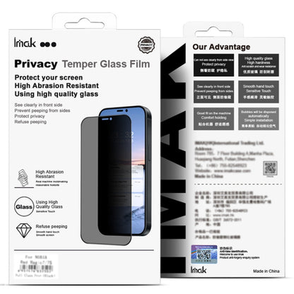 imak No Edge Version 3D Curved Privacy Full Screen Tempered Glass Film, For OPPO Reno12 Global