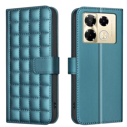Teal quilted leather wallet phone case with side strap and card slot panel