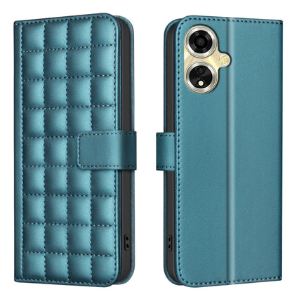 Square Texture Leather Phone Case, For OPPO A59 5G